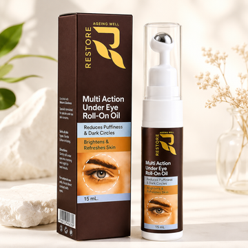 Restore Multi Action Under Eye Roll-On Oil – Reduces Puffiness & Dark Circles